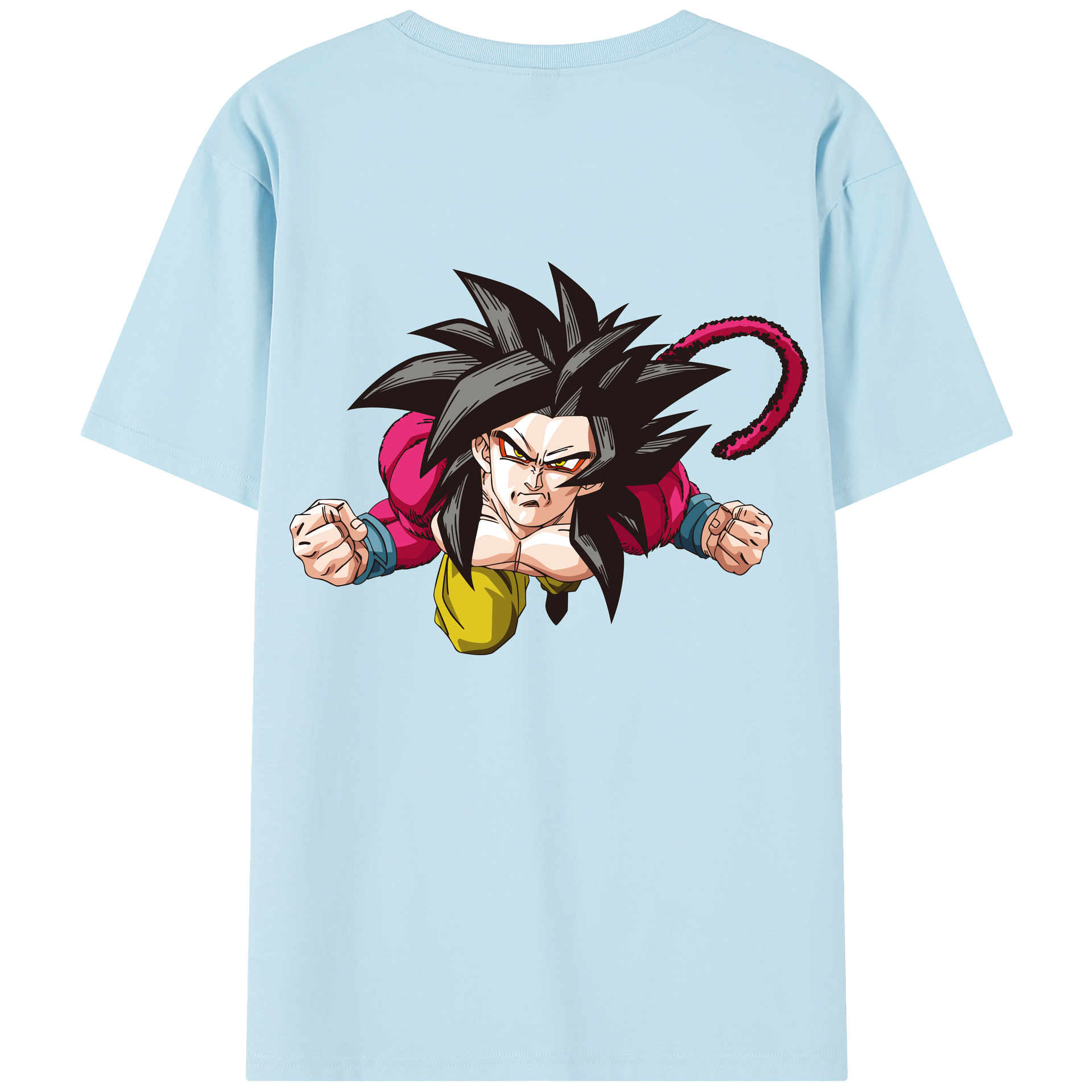 （画像用） ドラゴンボール 孫悟空（そん ごくう）Son Goku カカロット DRAGON BALL Kakarotto 綿100％半袖Tシャツ（背面プリント）